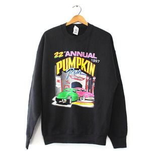 Vintage Pumpkin Run Car Nationals 1997 Sweatshirt XL